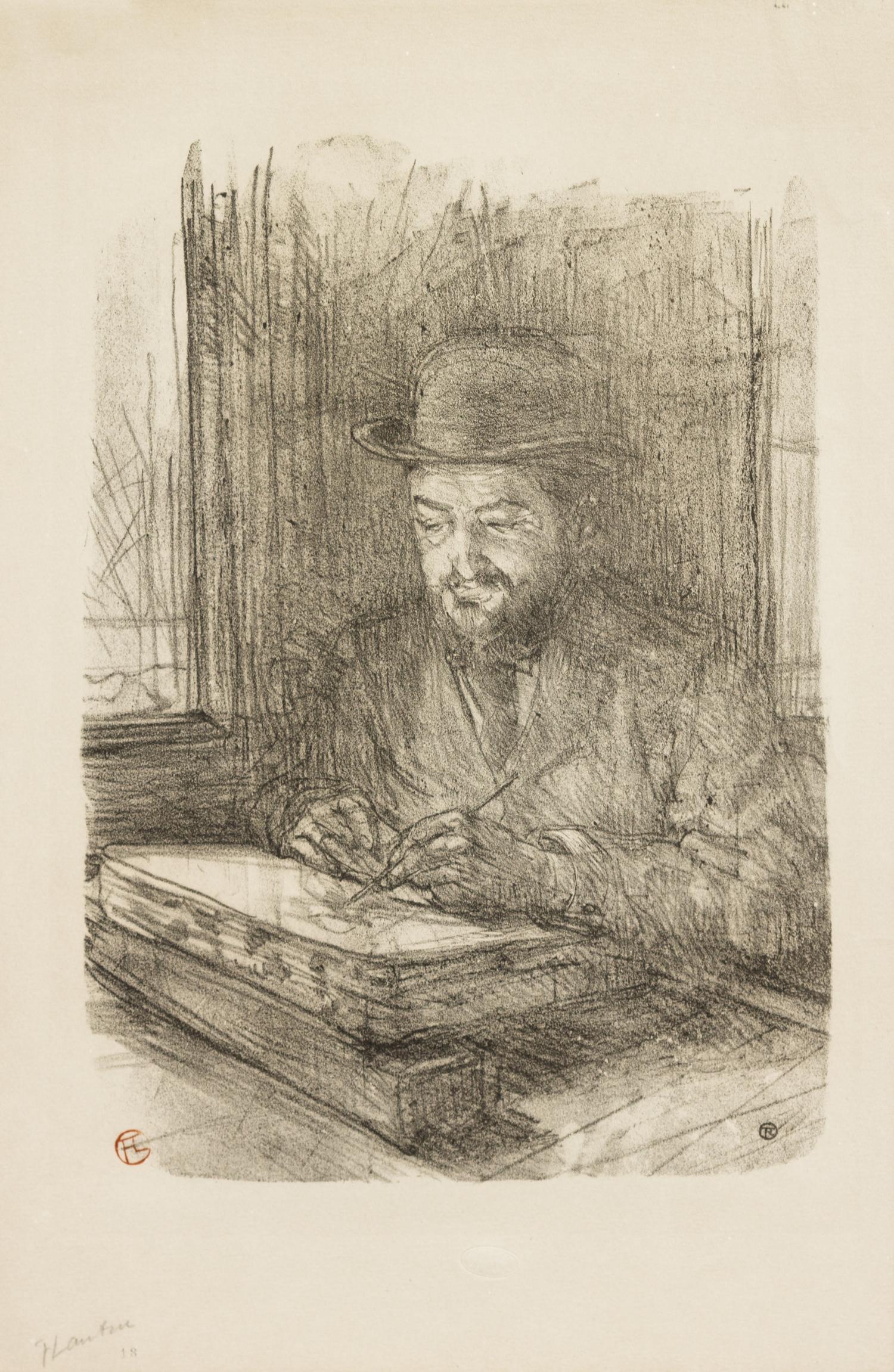 Henri de Toulouse-Lautrec, (French, 1864-1901), Le Bon Graveur, Adolph Albert, 1898