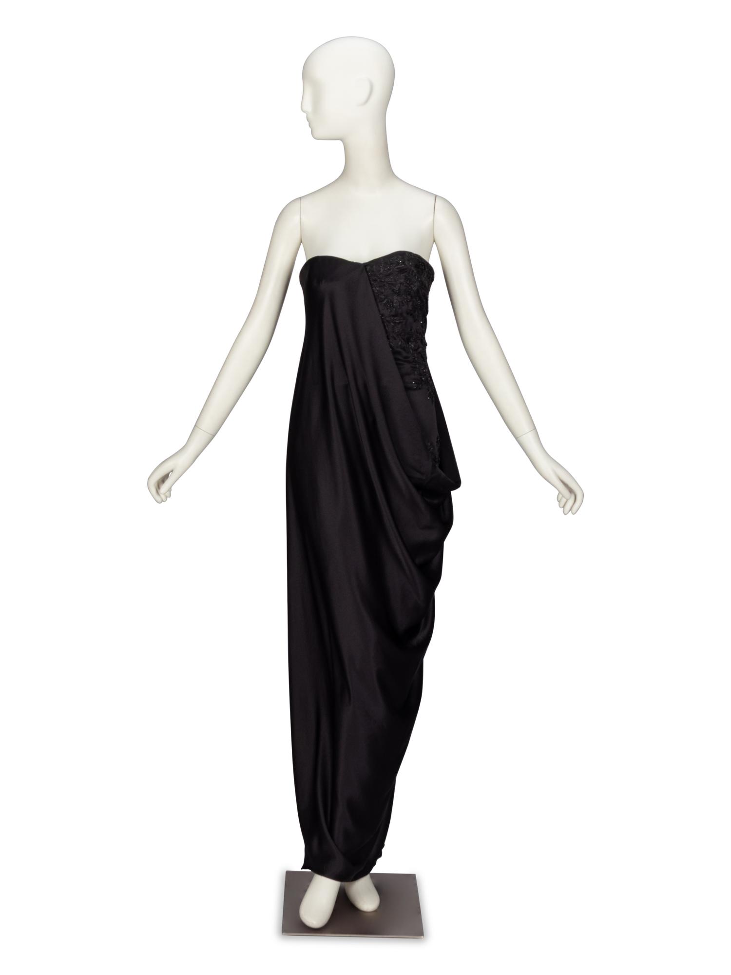 Important Alexander McQueen, Strapless Draped Gown, A/W 2008
