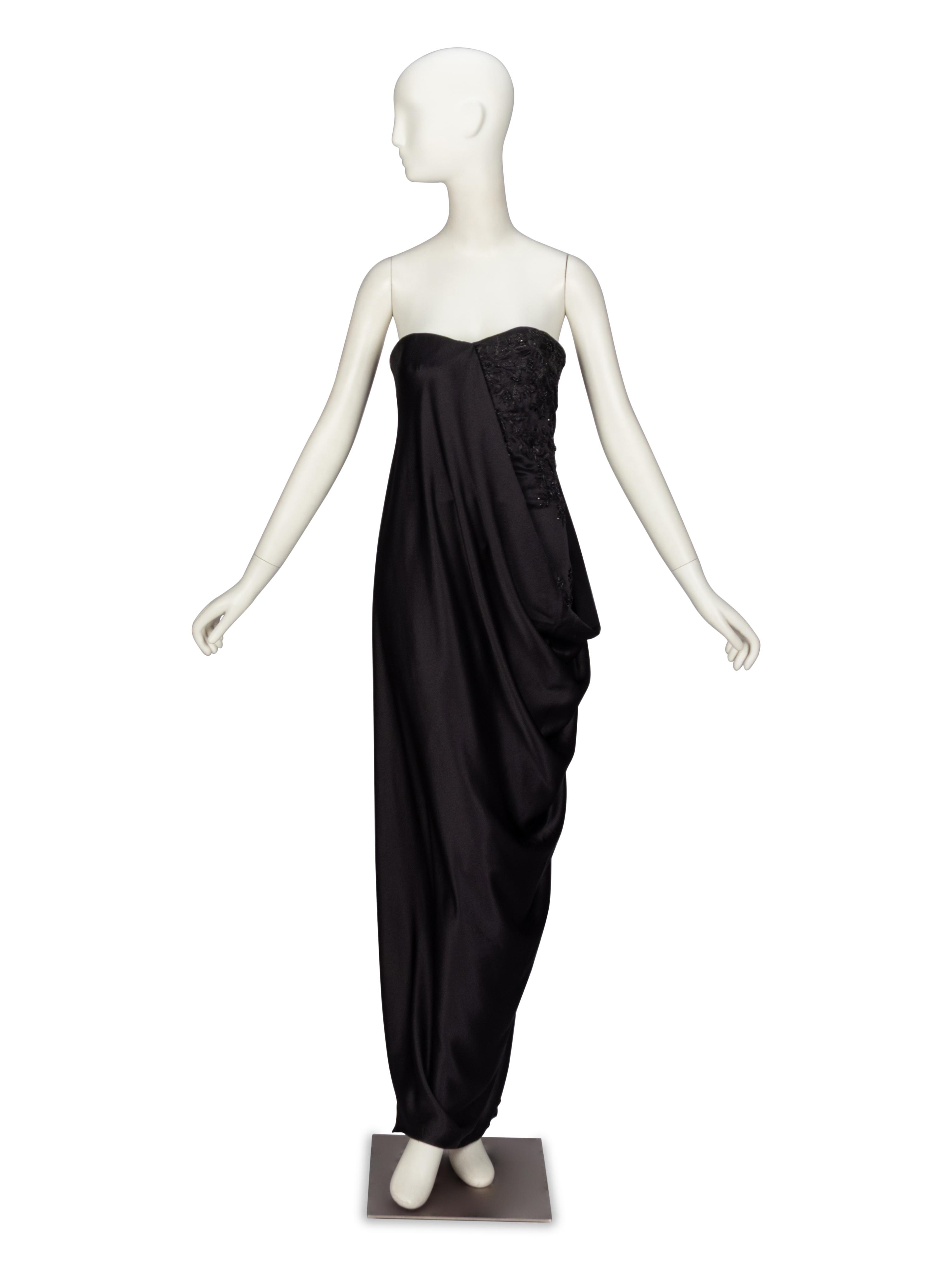 Important Alexander McQueen, Strapless Draped Gown, A/W 2008