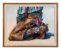 Kneeling Cowboy with Chaps
