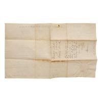 [Presidential] Adams, John Quincy. Partially-Printed Document, signed