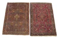 Two Sarouk rugs west persia, circa 1925