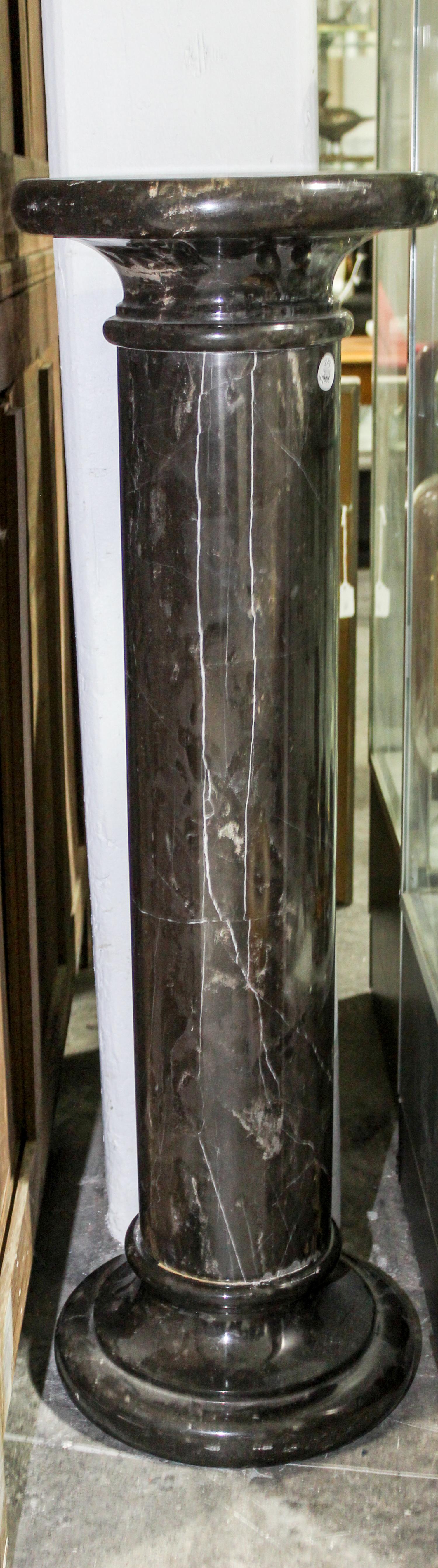 A Continental Marble Pedestal — 20TH CENTURY