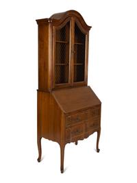 A Louis XV Style Provincial Secretary Bookcase