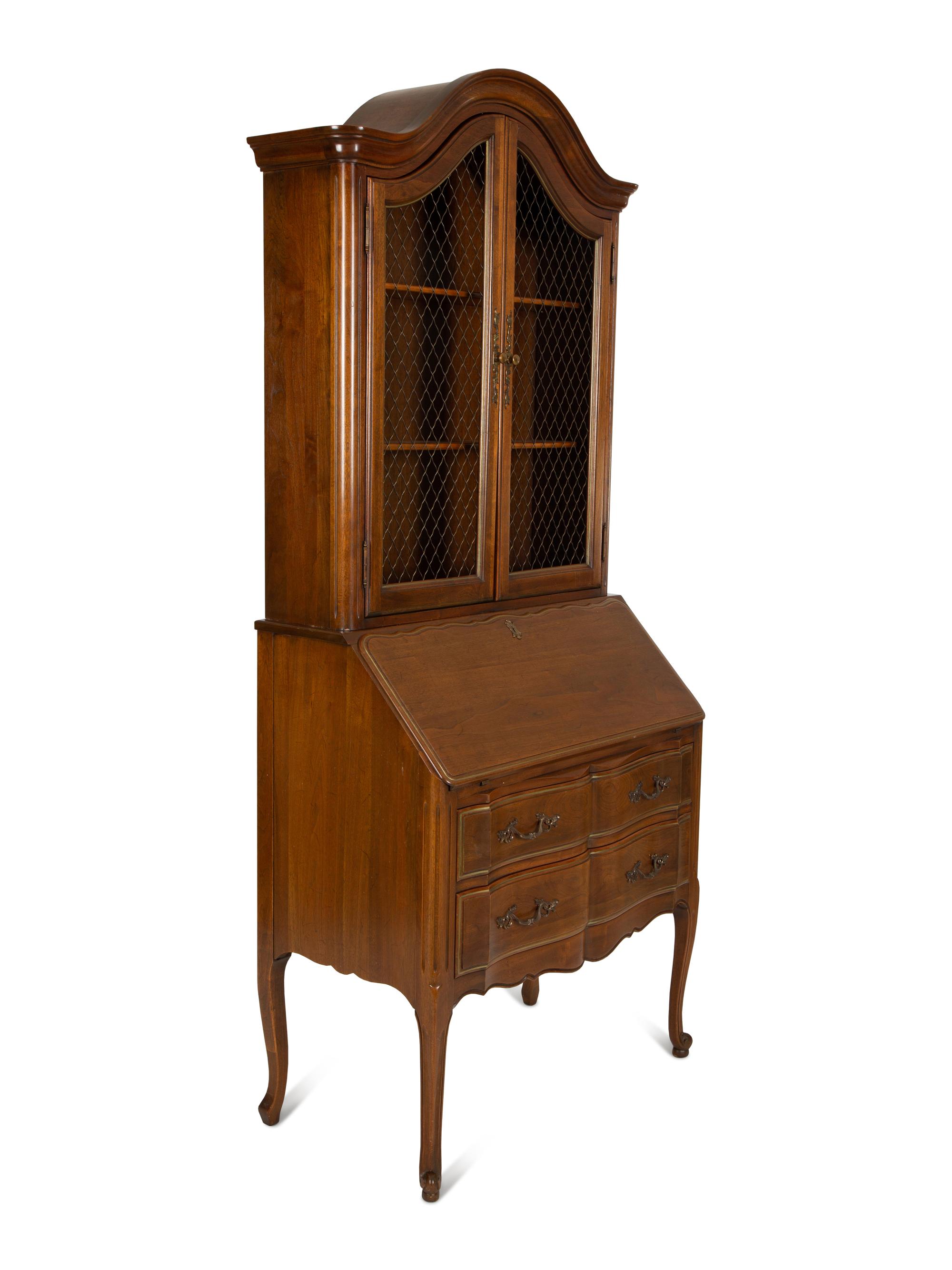 A Louis XV Style Provincial Secretary Bookcase
