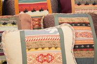 Nine French Patchwork Pillows