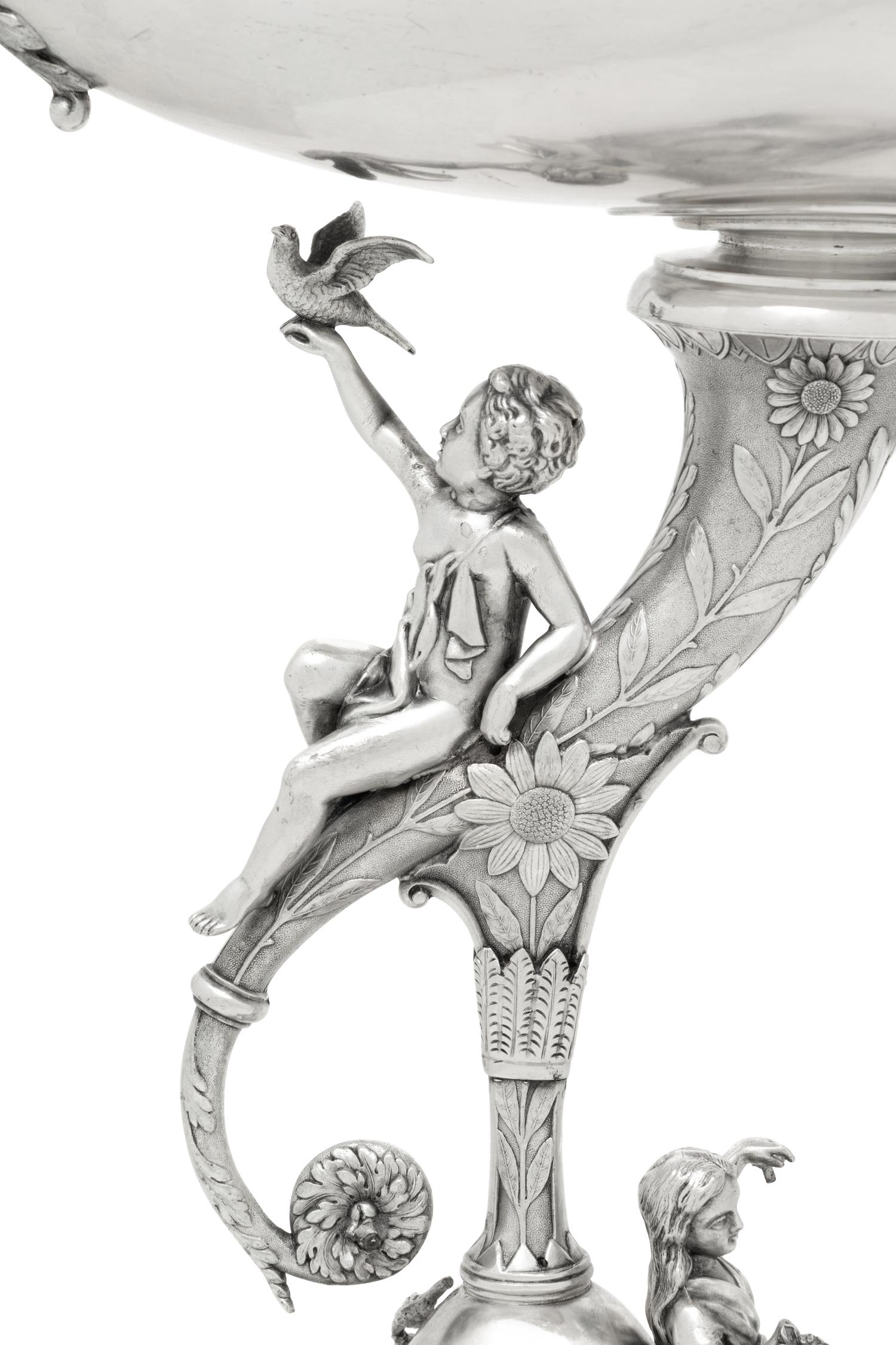A Reed and Barton Figural Silver-Plate Centerpiece