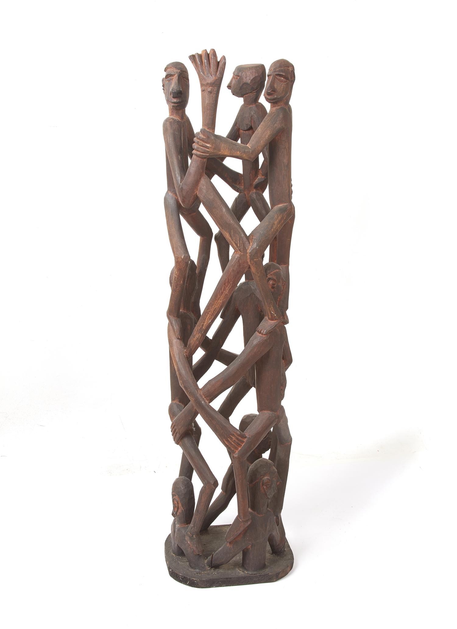 Two Asmat Spiral Figures