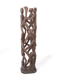 Two Asmat Spiral Figures