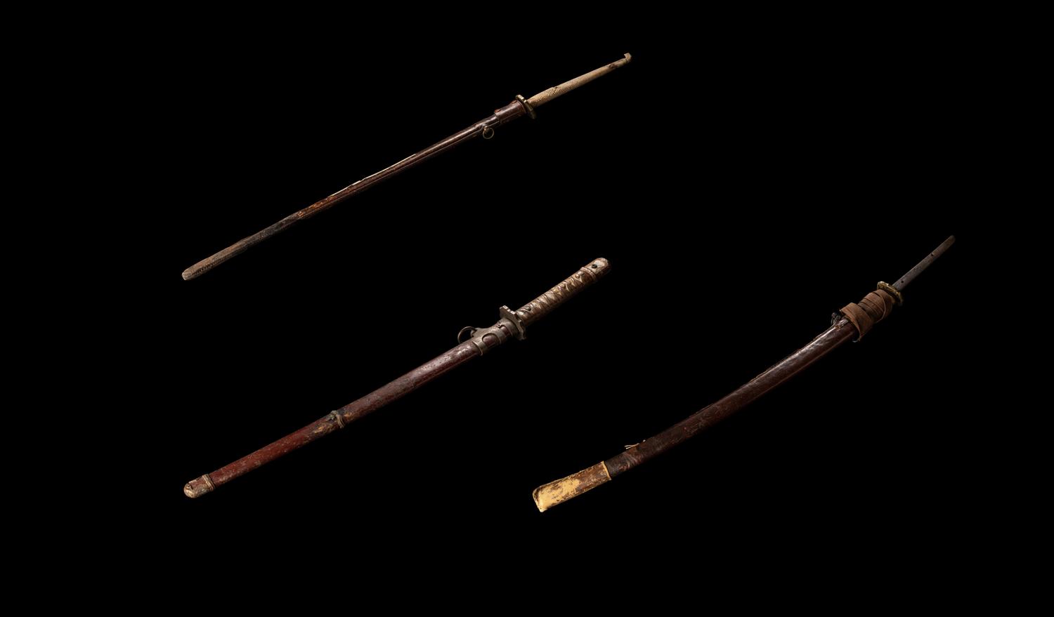 A Set of Three Japanese Swords