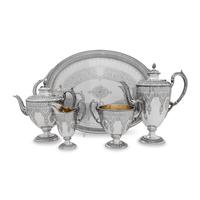 A Victorian Silver Tea and Coffee Service