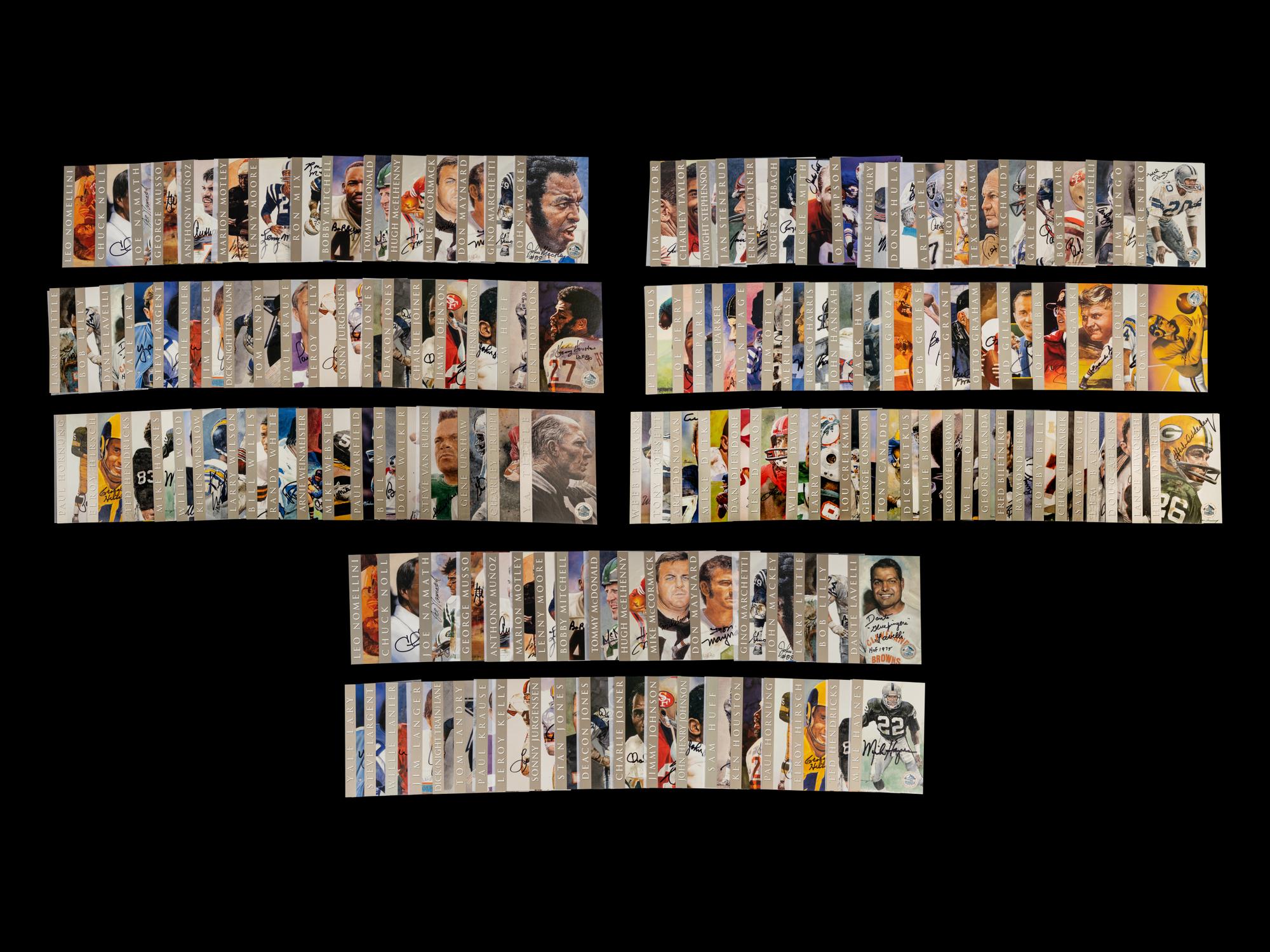 Mike Ditka's Personally Owned 1998 Ron Mix Platinum Edition Signature Series Art Card Set