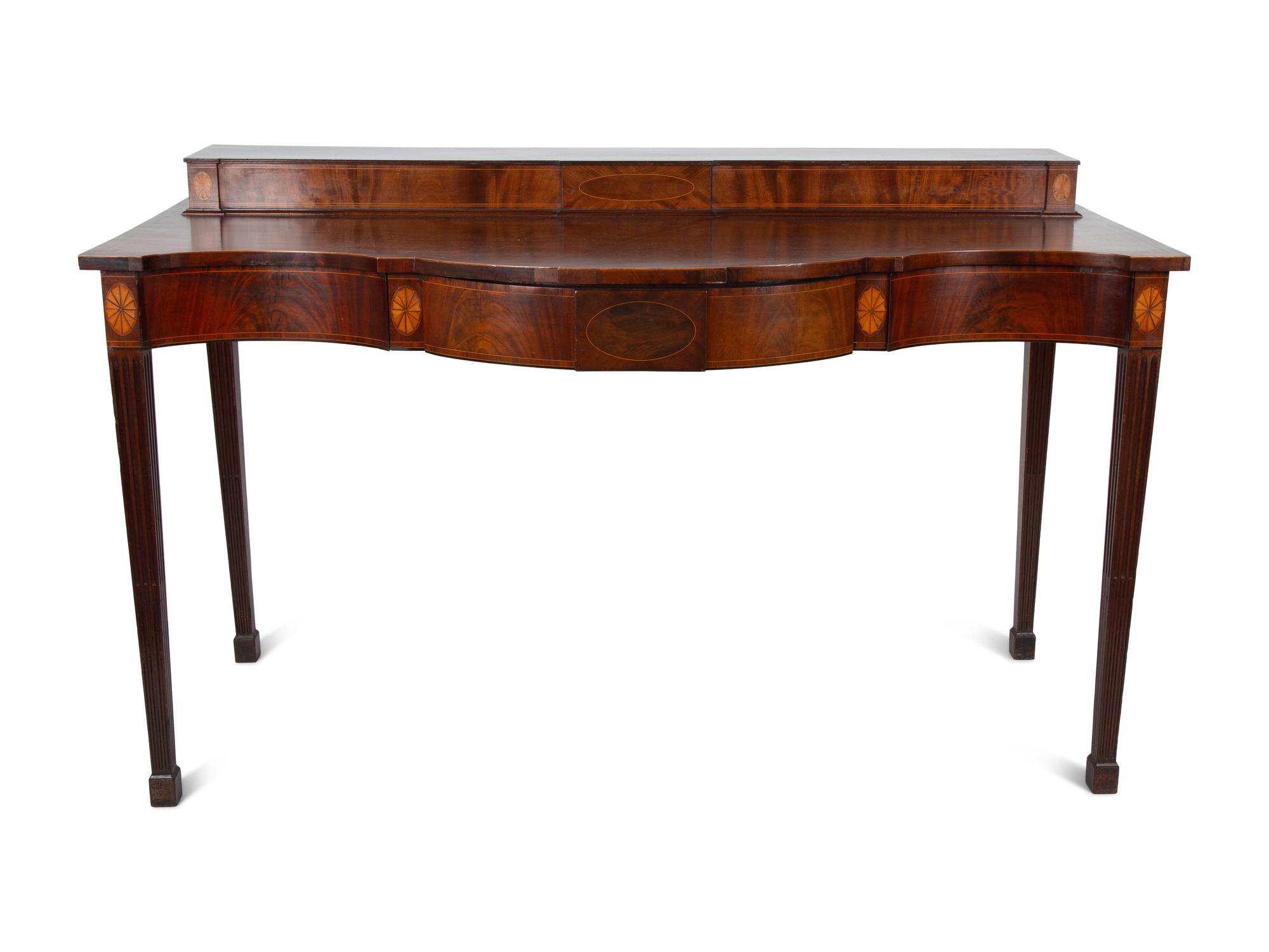 A George III Mahogany Step-Back Serving Table — CIRCA 1790