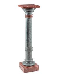 A Continental Bi-Color Marble Pedestal