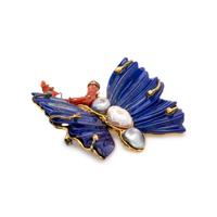 Yves Saint Laurent Haute Couture, Lapis Butterfly Brooch