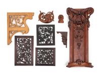 A Group of Continental Carved Wood Architectural Elements