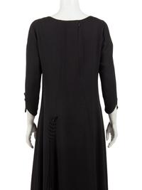 Ralph Rucci Wool Crepe Dress with Ties