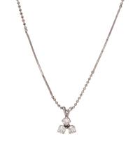 A White Gold and Diamond Pendant/Necklace,