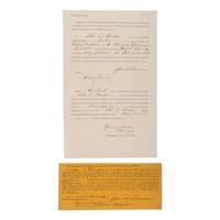 [CIVIL WAR] - [1864 ELECTION]. A group of 3 documents related to the Atlantic Squadron and voting in the 1864 Presidential election, comprising: