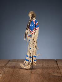Sioux Beaded Hide Doll