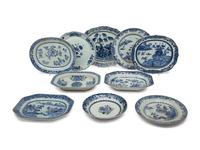 Ten Chinese Export Porcelain Platters