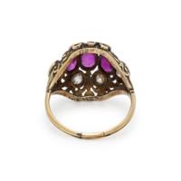 ANTIQUE, RUBY AND DIAMOND RING
