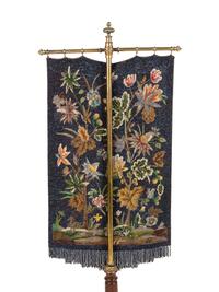 A Victorian Beaded Fire Screen