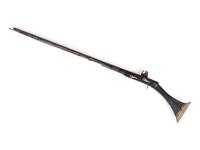 An Ottoman Bone and Metal Inlaid Flintlock Rifle