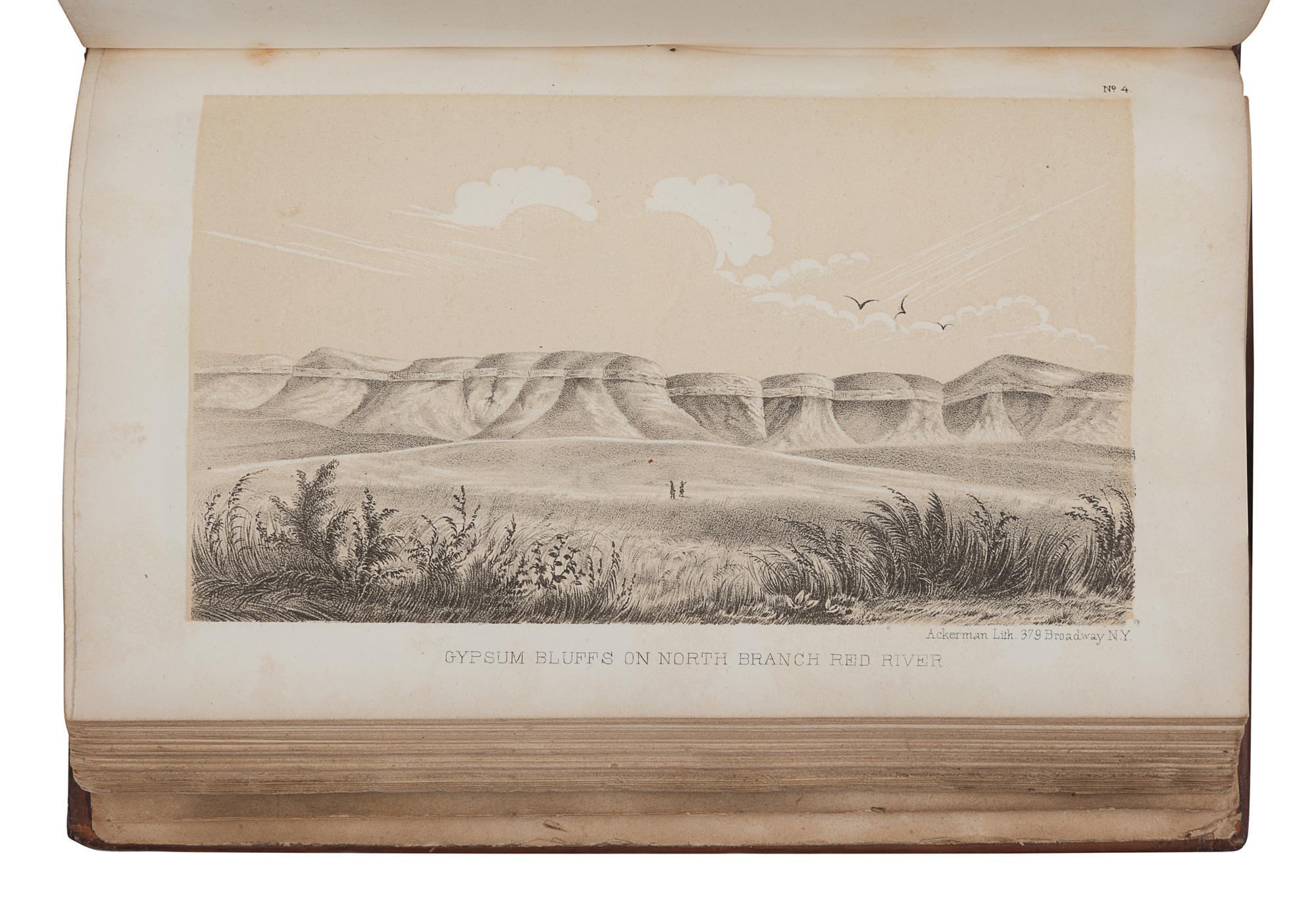 MARCY, Randolph Barnes (1812-1887). Exploration of the Red River of Louisiana, in the year 1852: By Randolph B. Marcy, ... assisted by George B. McClellan . Washington, D. C.: Robert Armstrong, 1853.