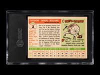 A 1955 Topps Ted Williams Baseball Card No. 2 (SGC Authentic)