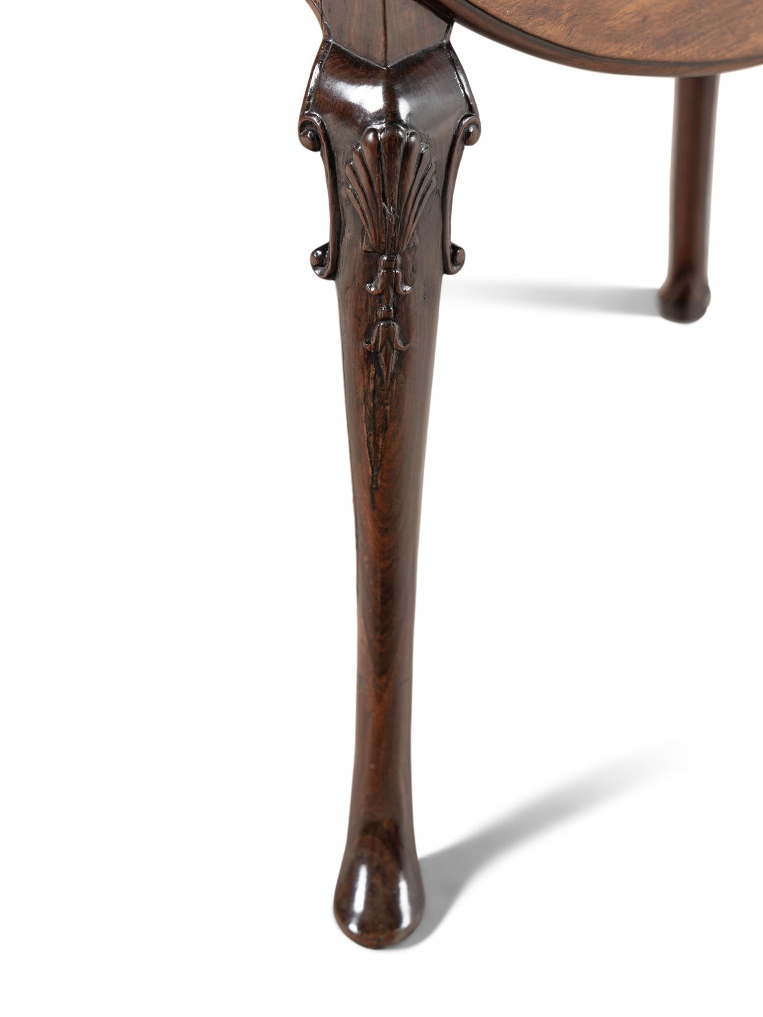 A Chinese Export Padouk Drop-Leaf Table