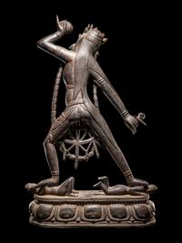 A Tibetan Lacquered Wood Figure of Vajrayogini