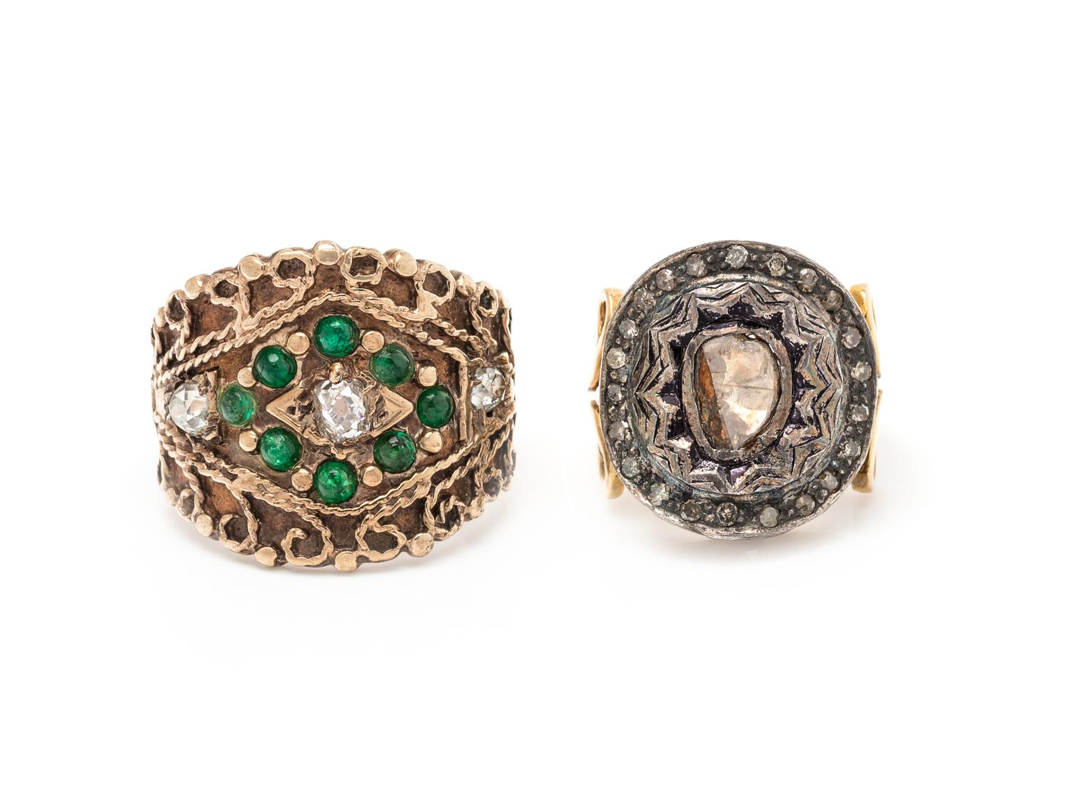 COLLECTION OF DIAMOND RINGS