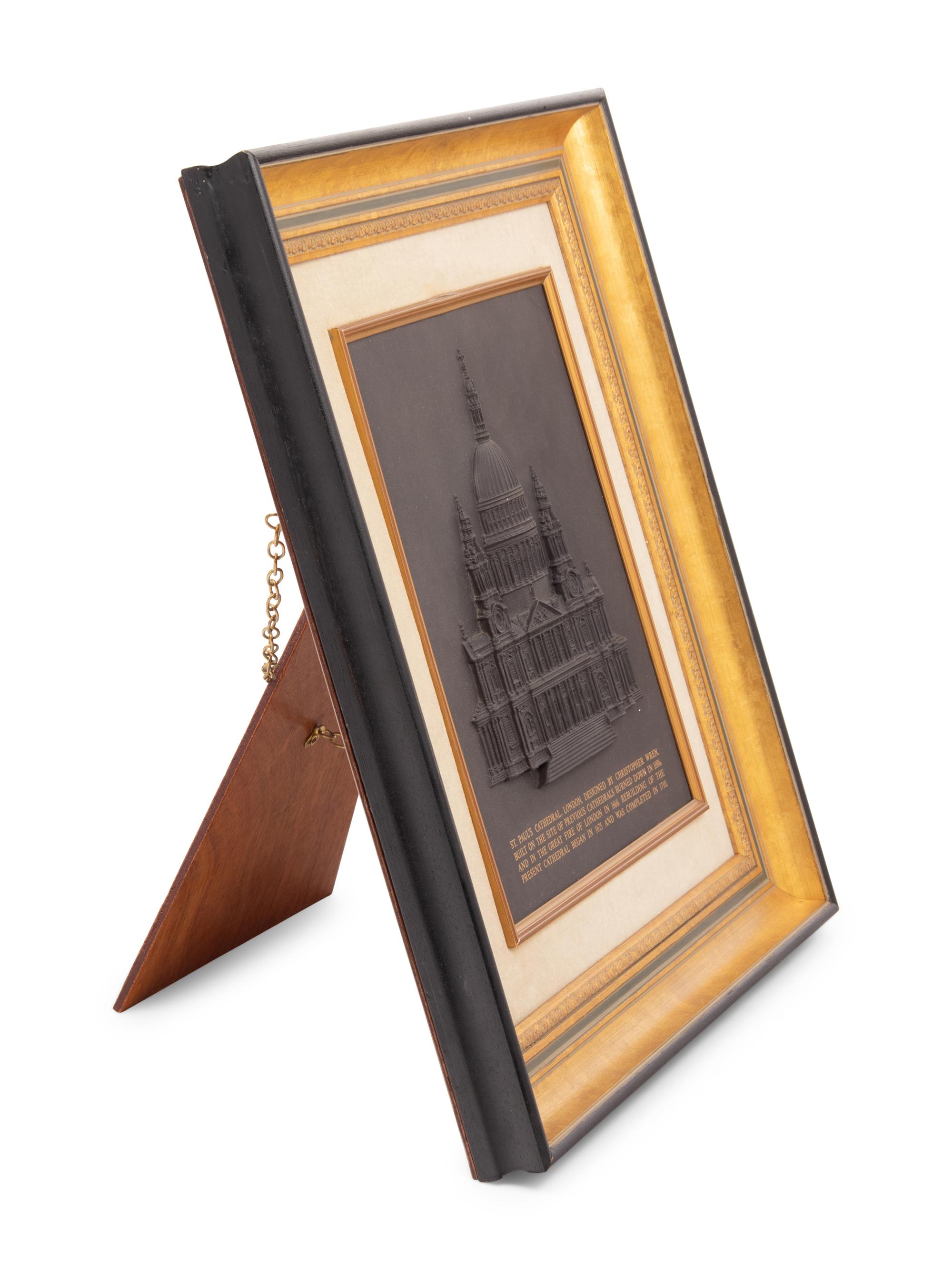 A Wedgwood Basaltware Plaque of St. Paul's Cathedral