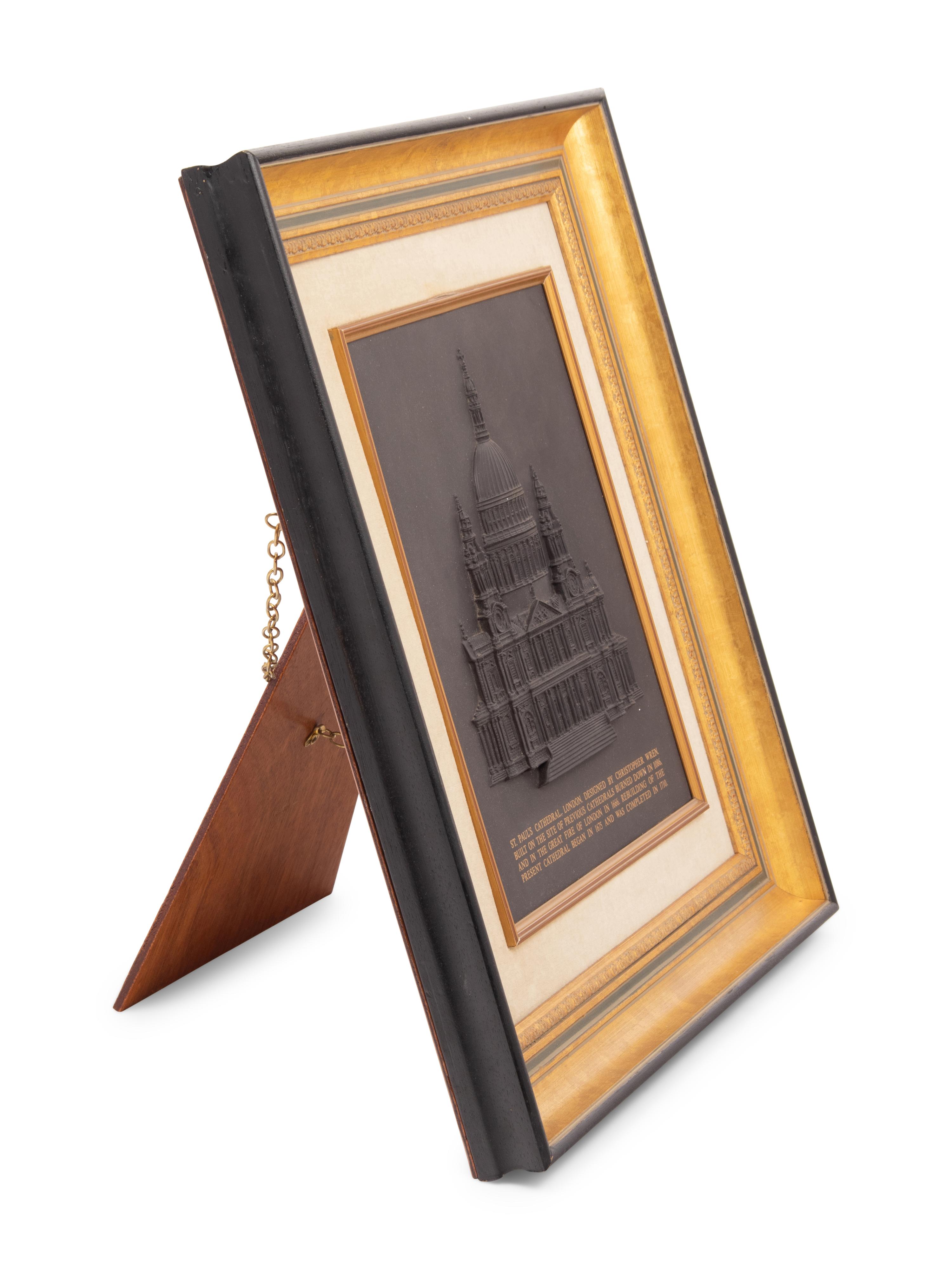 A Wedgwood Basaltware Plaque of St. Paul's Cathedral