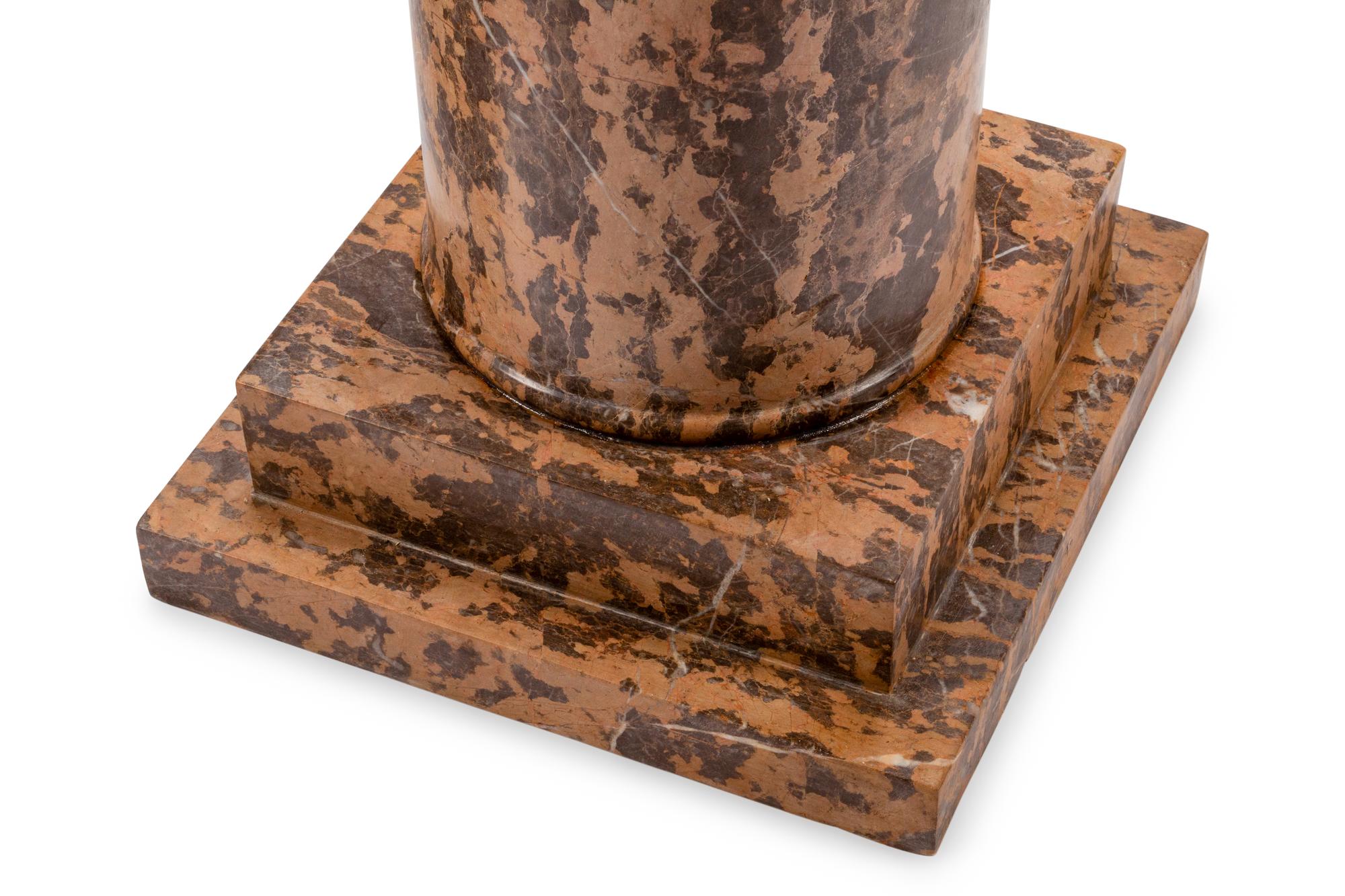 A Pair of Italian Marble Pedestals