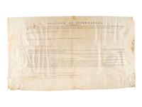 [REVOLUTIONARY WAR]. A group of 2 documents relating to the Province of Upper Canada, including one signed by Loyalist Samuel Smith (1756-1826) who served as Captain of the Queen's Rangers and surrendered at Yorktown.