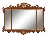 A George II Style Parcel Gilt Mahogany Mirror