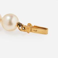 A Collection of Yellow Gold and Pearl Jewelry
