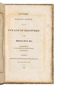 [PARRY -- FIRST EXPEDITION]. Letters written during the late voyage of discovery in the western Arctic Sea. By an officer of the expedition. London: Richard Phillips, 1821.