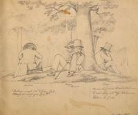 A Nazareth Hall sketchbook Nazareth, PA, dated November 18, 1854 to May 1855
