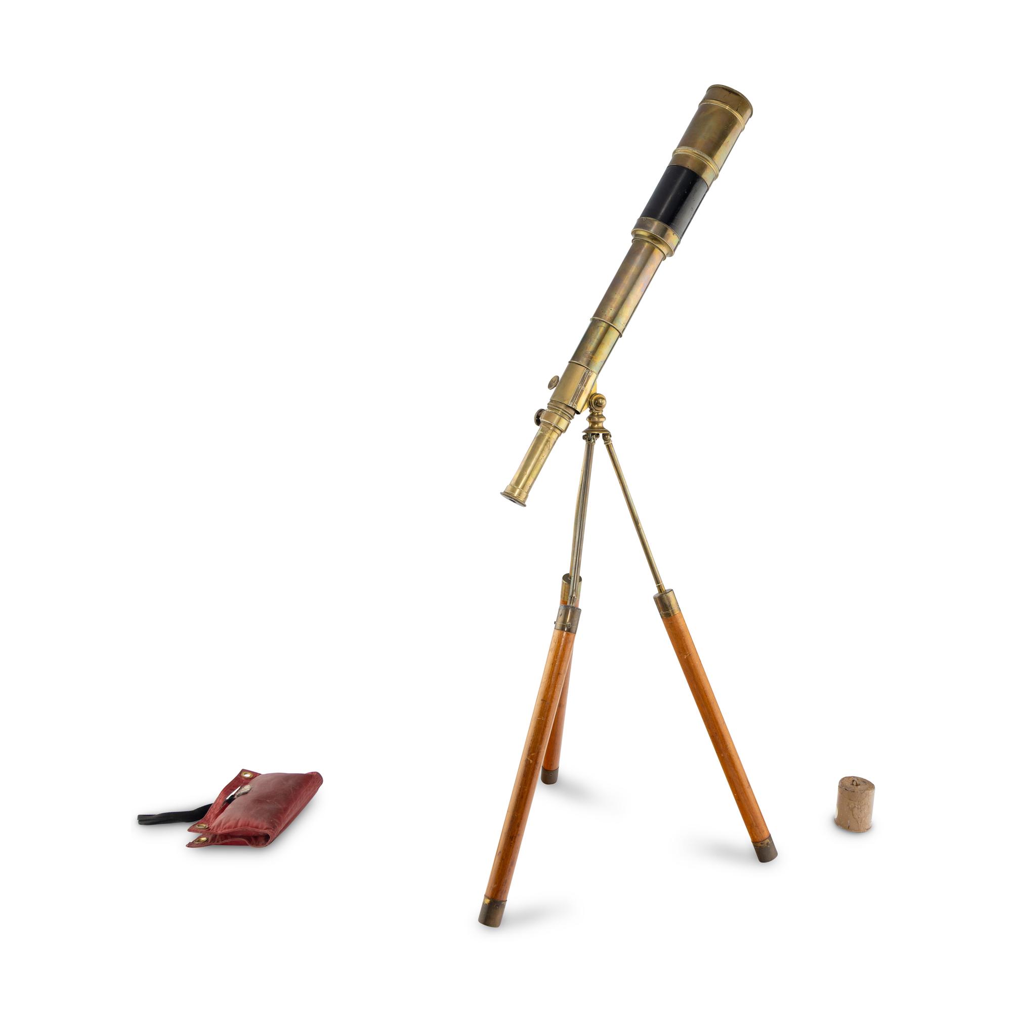 An English Brass Telescope on Stand