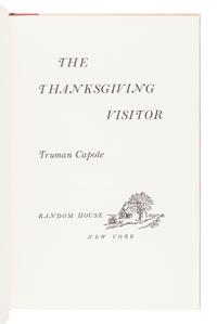 [CAPOTE, Truman (1924-1984)]. A group of 3 FIRST EDITIONS, SIGNED BY CAPOTE, comprising: