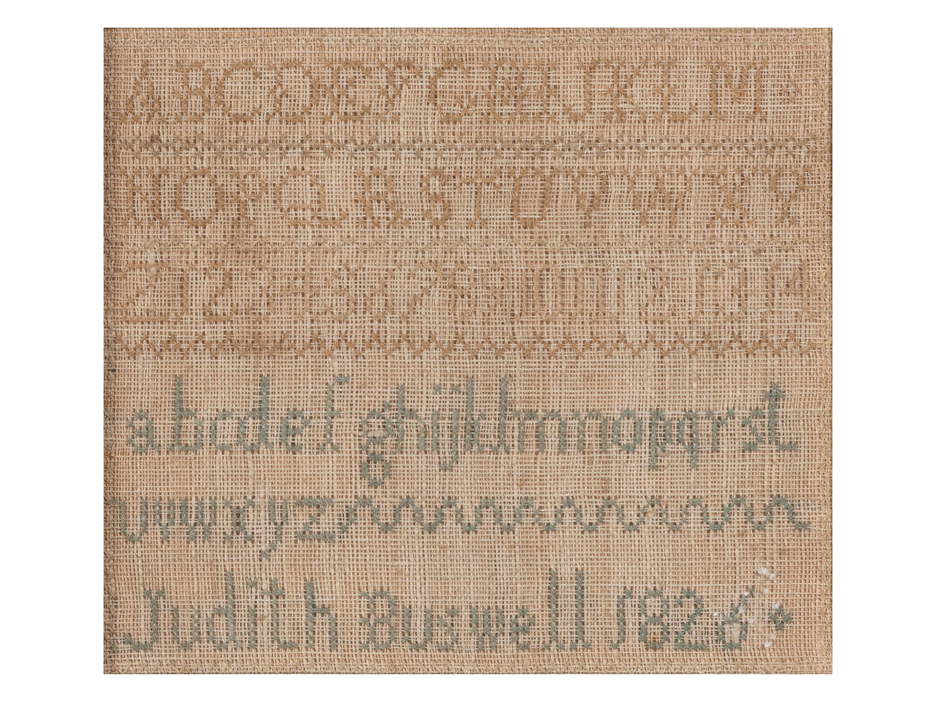 Six Needlework Embroidered Schoolgirl's Samplers