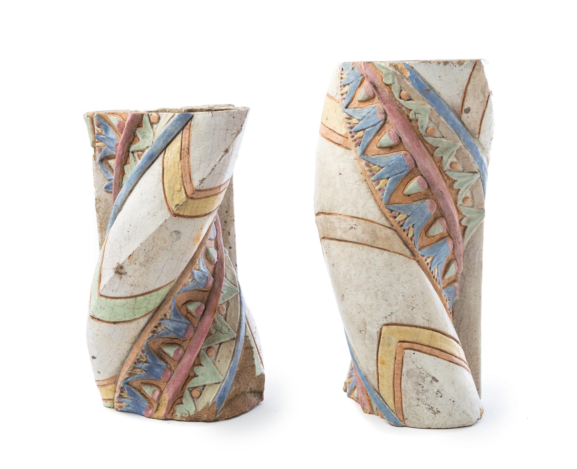 Fritz Albert, an Egyptian revival exterior column from the Reebie Storage Building, Chicago, Illinois, c. 1922