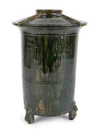 A Chinese Green-Glazed Terracotta Granary Model — HAN DYNASTY
