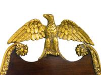 A Federal Mahogany and Gilt Gesso Mirror