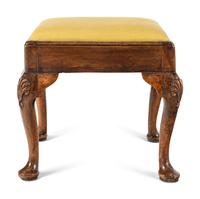 Two George II Walnut Stools