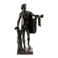 A Large Grand Tour Bronze Figure of Apollo Belvedere