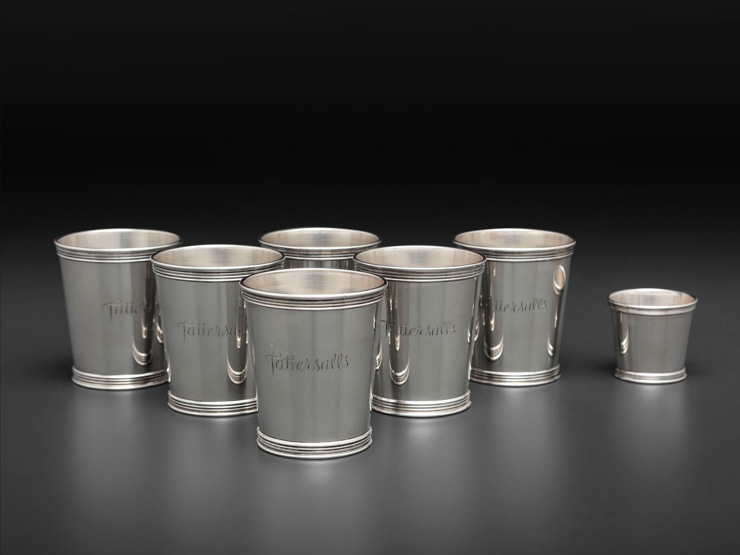 Six American Silver Julep Cups